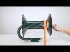 Heavy-duty steel frame structure Hand crank hose reel